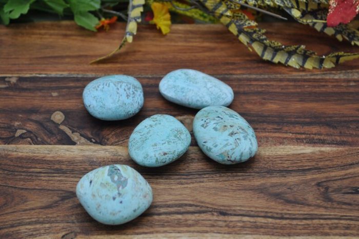 Chrysocolla Palm Stones | Chrysocolla Crystals | Hand Polished Pocket Stone | Chakra Stones | Reiki | Meditation