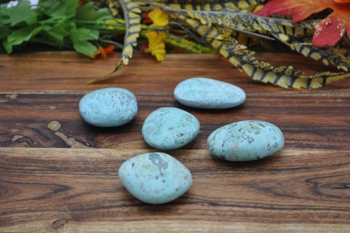 Chrysocolla Palm Stones | Chrysocolla Crystals | Hand Polished Pocket Stone | Chakra Stones | Reiki | Meditation