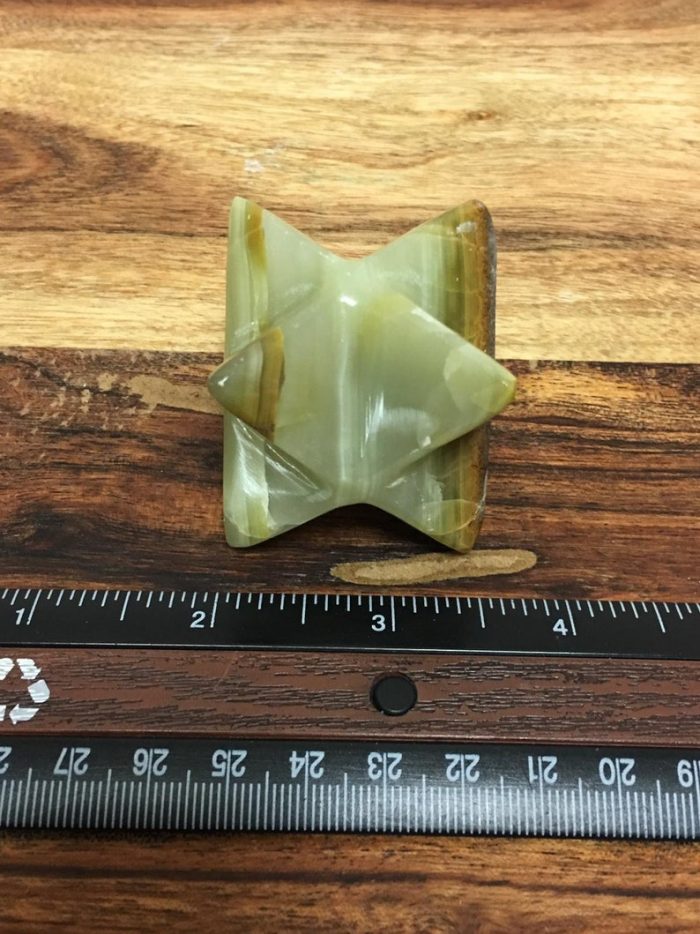 Multi Green Onyx Merkaba | Crystal Merkaba | Healing Stone | Meditation Tool | Healing Crystal | Handmade | 2 inch