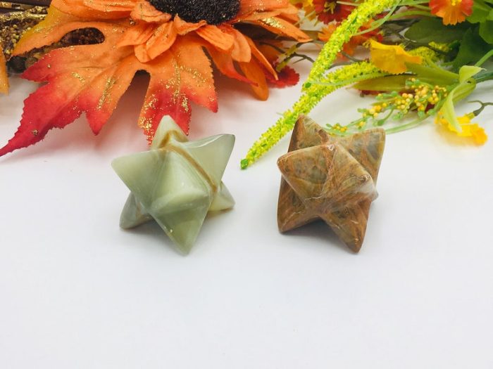 Multi Green Onyx Merkaba | Crystal Merkaba | Healing Stone | Meditation Tool | Healing Crystal | Handmade | 2 inch