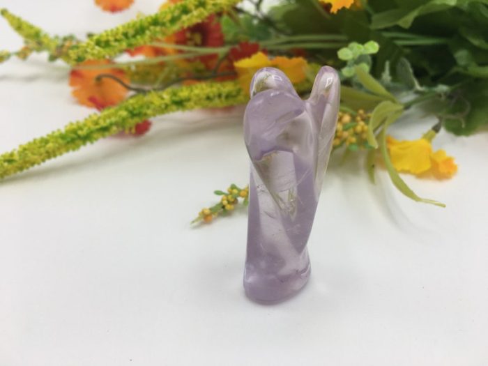 Amethyst Crystal Angel | Crystal Figurine | Standing Statuette | Handmade | Angelic Reiki | Metaphysical l Healing Crystal