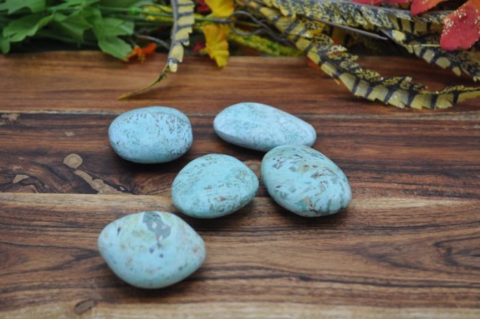 Chrysocolla Palm Stones | Chrysocolla Crystals | Hand Polished Pocket Stone | Chakra Stones | Reiki | Meditation