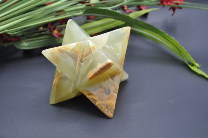 Multi Green Onyx Merkaba | Crystal Merkaba | Healing Stone | Meditation Tool | Healing Crystal | Handmade | 2 inch