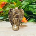 Root Beer Calcite Angel | Brown Calcite Angel | Crystal Figurine | Standing Statuette | Handmade | Angelic Reiki | Metaphysical Decor | 2"