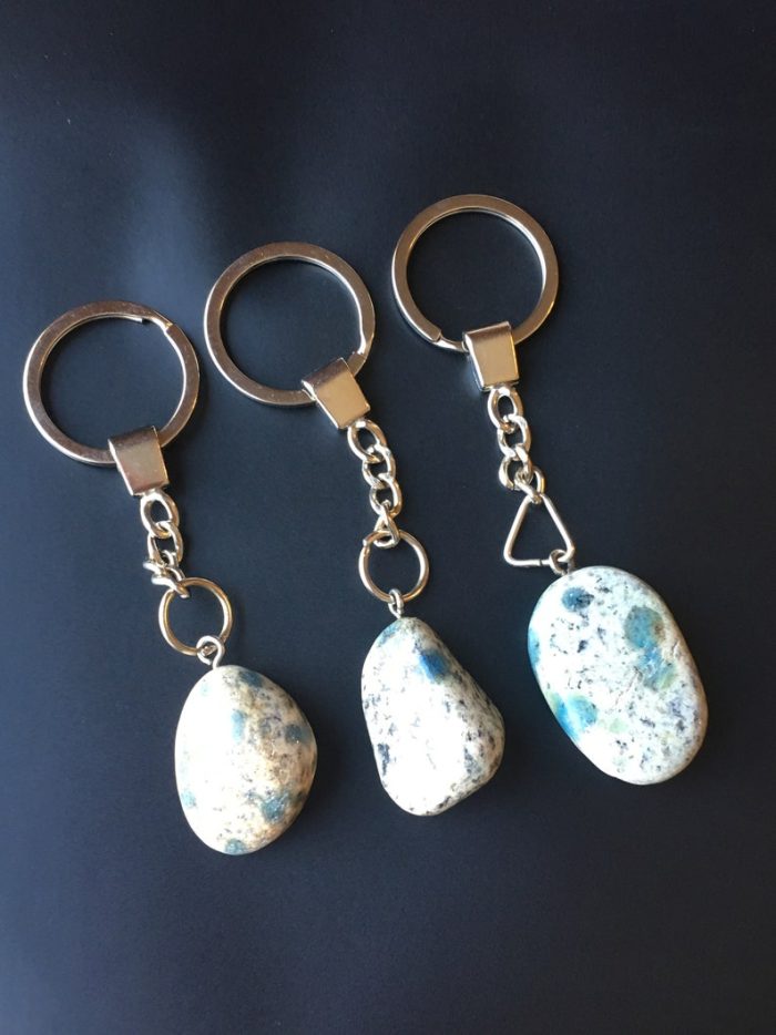 K2 Jasper Tumbled Stone Key chain | Chakra Gemstone Keychain | Crystal Key chain | Gemstone Key Accessories | Handmade