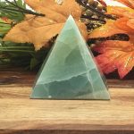 Aqua Blue Pyramid | Caribbean Blue Calcite Pyramid | Handmade Crystal | Healing Crystal | Reiki | Metaphysical | Home Decor