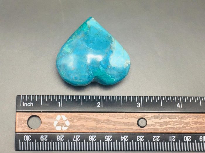 Chrysocolla Heart Stones | Chrysocolla Crystals | Hand Polished Pocket Stone | Chakra Stones | Reiki | Meditation | Massage Heart | 2 inch