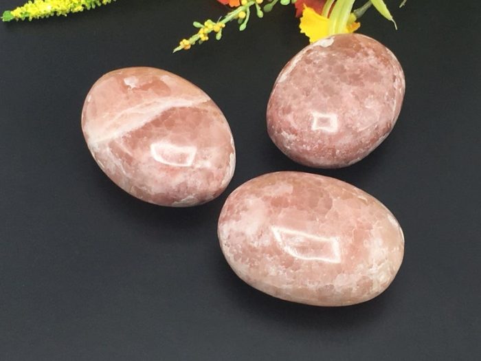 Strawberry Pink Calcite Palm Stone | Calcite Palm Stone | Palm Stone | Massage Stone | Healing Crystals | Reiki | Meditation | Handmade