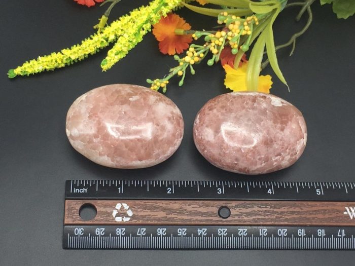 Strawberry Pink Calcite Palm Stone | Calcite Palm Stone | Palm Stone | Massage Stone | Healing Crystals | Reiki | Meditation | Handmade