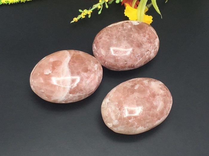 Strawberry Pink Calcite Palm Stone | Calcite Palm Stone | Palm Stone | Massage Stone | Healing Crystals | Reiki | Meditation | Handmade