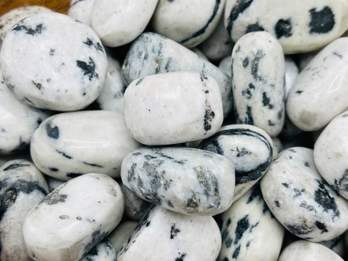 White Tiger Jasper Tumbled Stone | White Tiger Pocket Stone l Crystal Healing Stone | Soothing & Calming Massage Stone | Stress Reliever