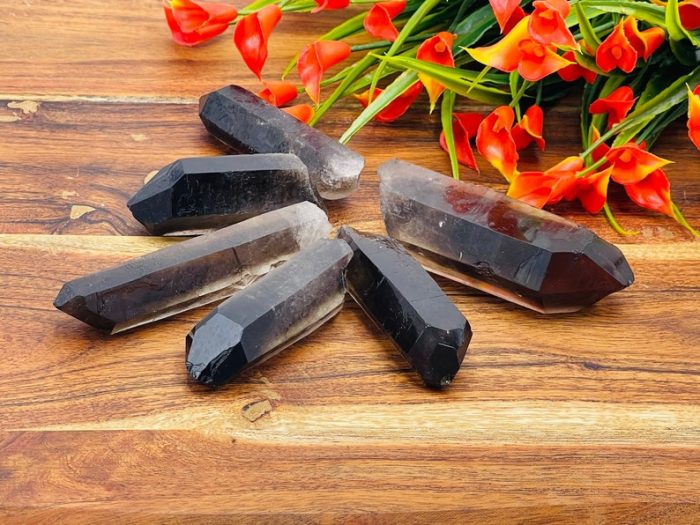 Smoky Quartz Point Crystal | Smoky Quartz Point l Rock Pointer | Cluster Point Crystal | Smoky Quartz Crystal Point | Natural Rough Specimen