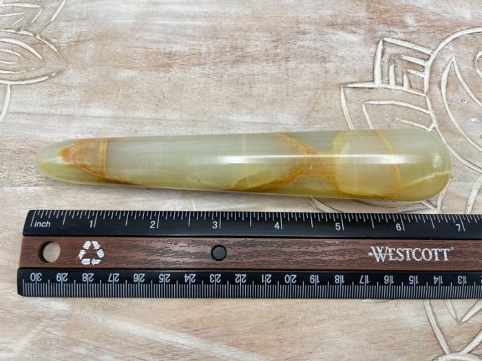 Multi Color Green Onyx Massage Wand | Crystal Healing Wand | Soothing & Calming Massage | Spa Massage Wand | Stress Reliever Tool | 4 inch