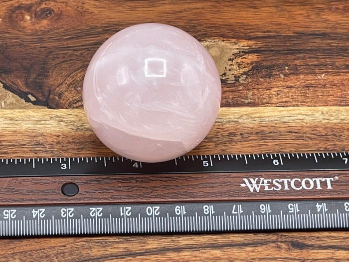 Rose Quartz Sphere | Pink Rose Quartz Healing Sphere | Crystal Sphere | Crystal Ball | Healing Crystal | Crystal Decor | 2 inch (50 mm)