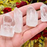 Crystal Quartz Point | Clear Quartz Cluster l Rock Pointer | Cluster Geode | Clear Quartz Crystal Point | Natural Rough Specimen