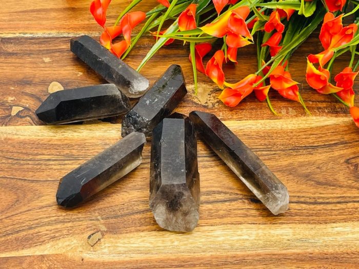 Smoky Quartz Point Crystal | Smoky Quartz Point l Rock Pointer | Cluster Point Crystal | Smoky Quartz Crystal Point | Natural Rough Specimen