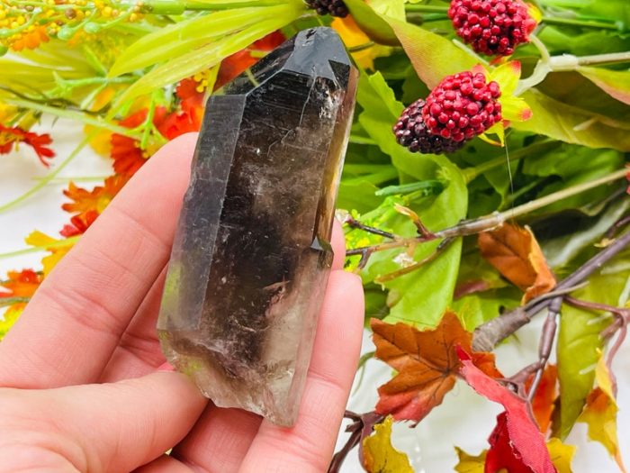 Smoky Quartz Point Crystal | Smoky Quartz Point l Rock Pointer | Cluster Point Crystal | Smoky Quartz Crystal Point | Natural Rough Specimen