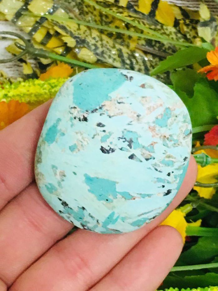 Chrysocolla Palm Stones | Chrysocolla Crystals | Hand Polished Pocket Stone | Chakra Stones | Reiki | Meditation