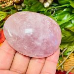 Rose Quartz Palm Stone | Rose Quartz Pocket Stone | Handmade | Heart Chakra | Cleansing & Balance | Metaphysical Crystal | Stone of Love