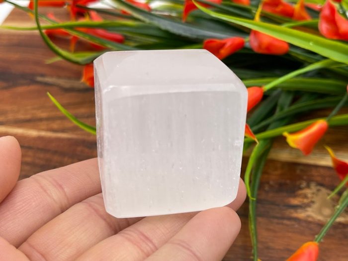 Selenite Charging Block | Selenite Cube | Chakra Activator | Reiki | Metaphysical Crystal | Meditation | Powerful Healer | Handmade