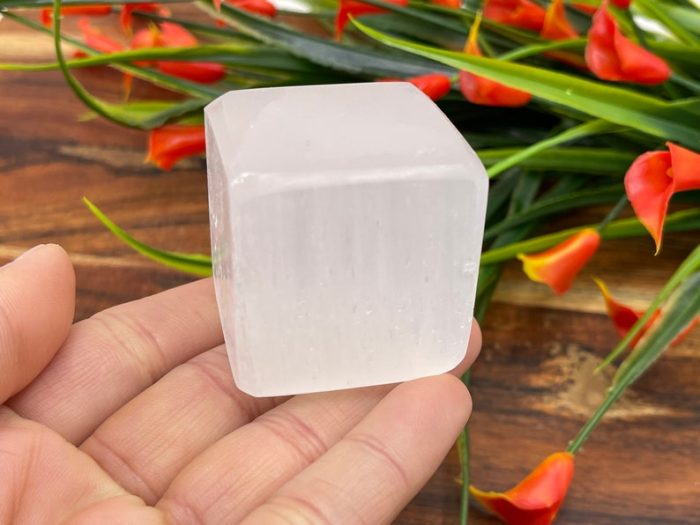 Selenite Charging Block | Selenite Cube | Chakra Activator | Reiki | Metaphysical Crystal | Meditation | Powerful Healer | Handmade