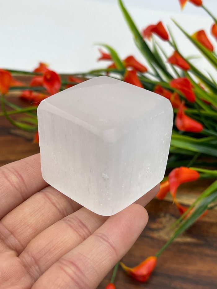 Selenite Charging Block | Selenite Cube | Chakra Activator | Reiki | Metaphysical Crystal | Meditation | Powerful Healer | Handmade