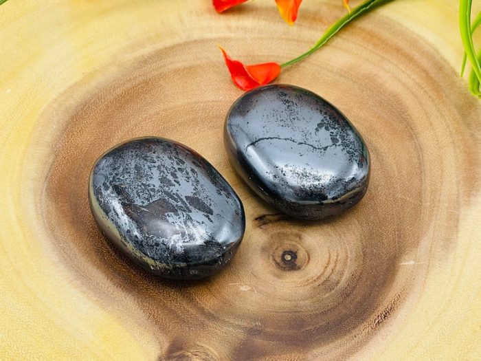 Hematite Palm Stone | Hematite Crystal Energy Stone | Pocket Stone | Energy Crystal | Root Chakra | Healing Crystals