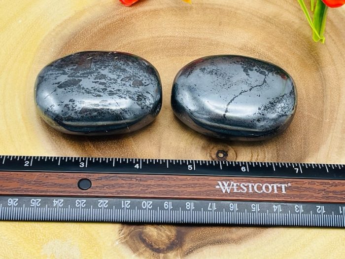 Hematite Palm Stone