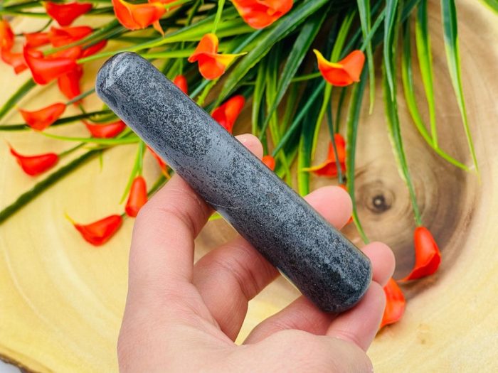 Hematite Massage Wand | Crystal Healing Wand | Soothing & Calming Massage | Spa Massage Wand | Stress Reliever | Healing Tool | Root Chakra