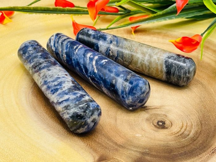 Sodalite Wand | Sodalite Crystal Wand | Blue Sodalite Massage Wand | Healing Crystal & Stone | Third Eye Chakra | Chakra Stone | Handmade