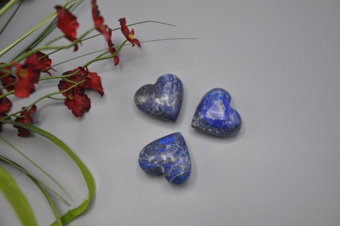 Lapis Lazuli Puffy Heart | Lapis Crystal Heart | Hand Polished | Third Eye Chakra | Healing Gemstone | Cleansing & Balance | Metaphysical