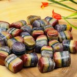 7 Chakra Bonded Tumbled Stones | Polished Tumbled Crystals | Chakra Healing Crystals | Reiki Stone | Metaphysical | Pocket Stone