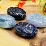 Fluorite Palm Stone | Fluorite Crystals | Healing Gemstone | Cleansing & Balance | Metaphysical Crystal | Massage Stone