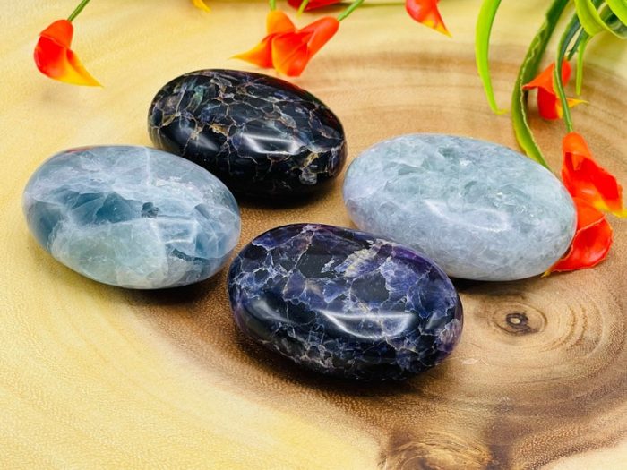 Fluorite Palm Stone | Fluorite Crystals | Healing Gemstone | Cleansing & Balance | Metaphysical Crystal | Massage Stone