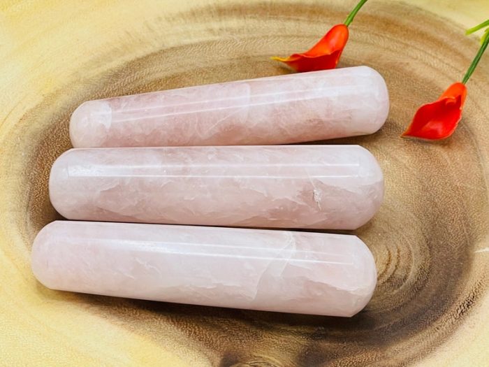 Rose Quartz Wand | Hand Polished Rose Quartz Wand | Crystal Wand | Massage Wand | Stone of Love | Heart Chakra | Reiki