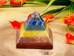 Chakra Crystals Bonded Pyramid