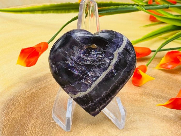 Fluorite Heart | Fluorite Crystal Heart | Healing Gemstone | Cleansing & Balance | Metaphysical Crystal | Massage Stone 1", 1.5", 2"