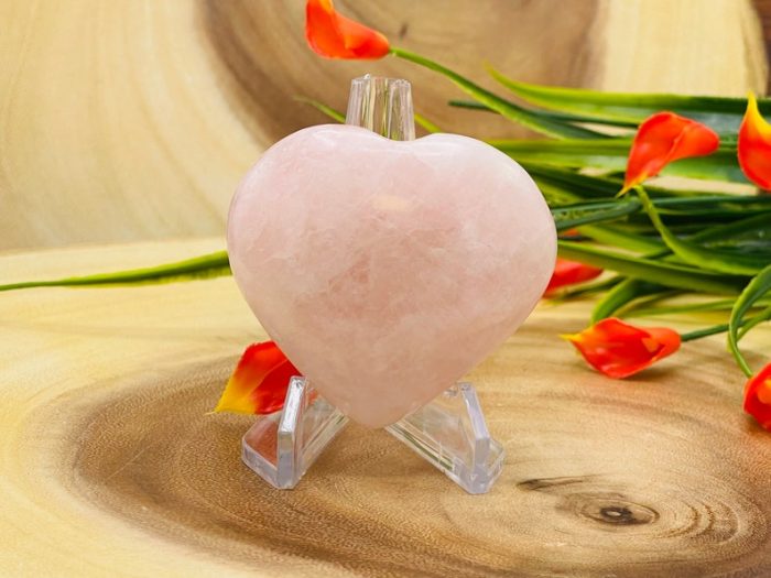 Rose Quartz Heart | Rose quartz Crystal Heart | Heart Chakra | Cleansing & Balance | Metaphysical Crystal | Stone of Love