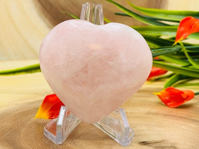 Rose Quartz Heart | Rose quartz Crystal Heart | Heart Chakra | Cleansing & Balance | Metaphysical Crystal | Stone of Love