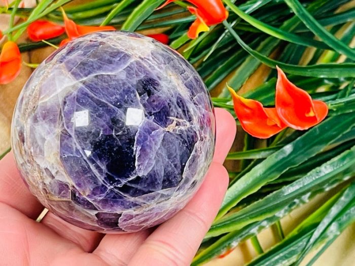 Amethyst Sphere | Amethyst Crystal Sphere | Metaphysical Healing Crystal | Crown Chakra | Reiki Sphere | Amethyst Ball | 50 - 60 mm