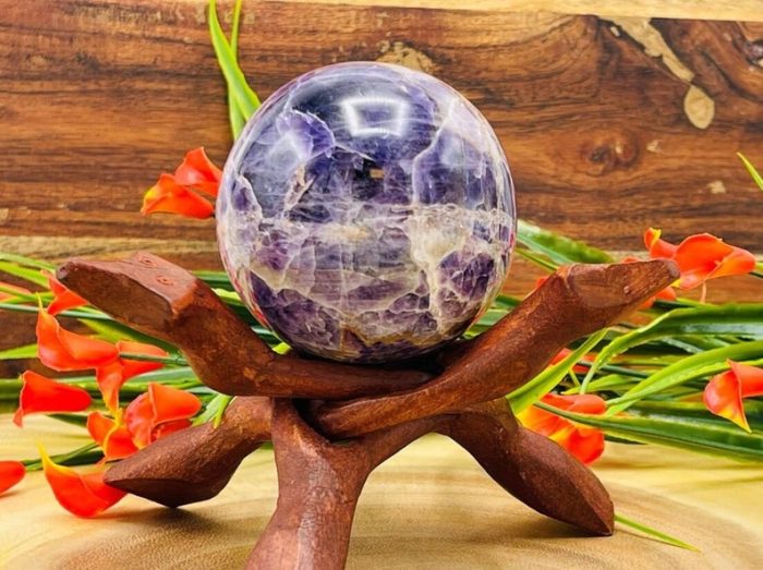 Amethyst Sphere | Amethyst Crystal Sphere | Metaphysical Healing Crystal | Crown Chakra | Reiki Sphere | Amethyst Ball | 50 - 60 mm