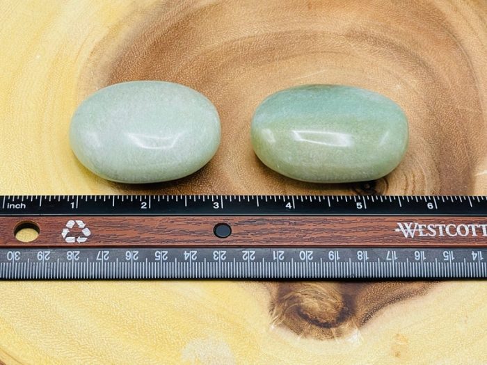 Green Aventurine Palm Stone | Green Aventurine Crystal | Hand Polished Massage Palm Stone | Chakra Healing Crystal | Stress Reliever