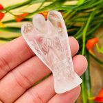 Clear Quartz Crystal Angel | Crystal Figurine | Standing Statuette | Angelic Reiki | Metaphysical l Healing Clear Quartz Angel | 1", 2", 3"