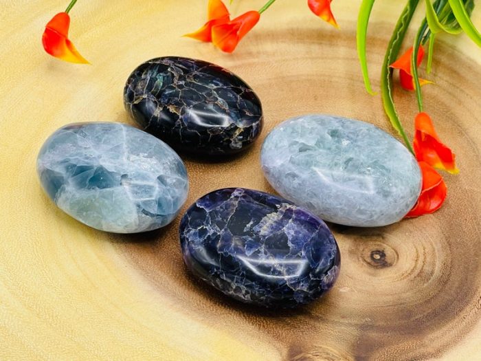 Fluorite Palm Stone | Fluorite Crystals | Healing Gemstone | Cleansing & Balance | Metaphysical Crystal | Massage Stone