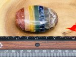 7 Chakra Bonded Palm Stone