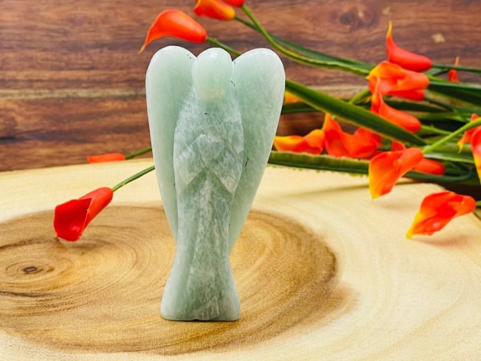 Amazonite Angel | Amazonite Crystal Figurine | Amazonite Crystal Angel | Healing Stone | Heart & Throat Chakra Stone | Standing Statuette