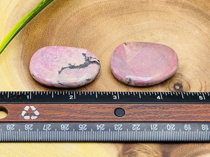 Rhodonite Smooth Stone | Rhodonite Crystal | Stone of Compassion | Cleansing & Balance | Metaphysical | Massage Pocket Stone