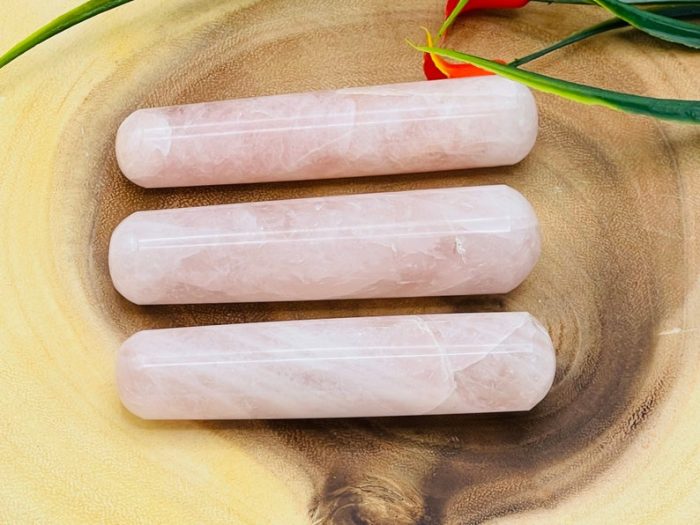 Rose Quartz Wand | Hand Polished Rose Quartz Wand | Crystal Wand | Massage Wand | Stone of Love | Heart Chakra | Reiki