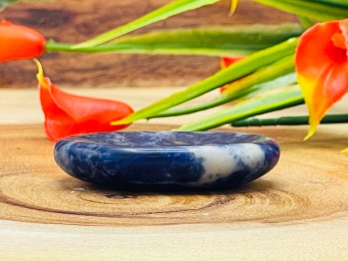 Sodalite Worry Stone | Blue Sodalite Pocket Thumb Stone | Polished Gemstone | Healing Crystals & Stone | Third Eye Chakra | Chakra Stone