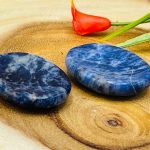 Sodalite Worry Stone | Blue Sodalite Pocket Thumb Stone | Polished Gemstone | Healing Crystals & Stone | Third Eye Chakra | Chakra Stone